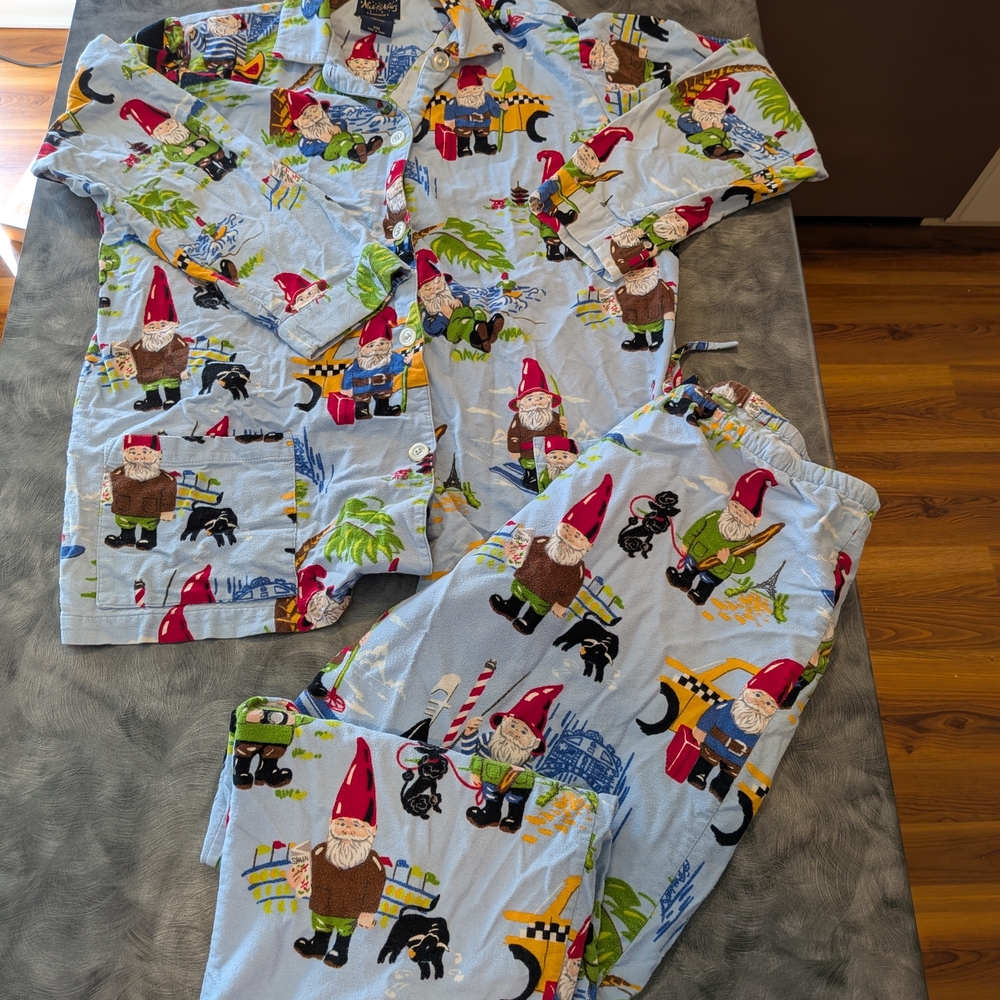 Nick & Nora Traveling Gnome Pajamas